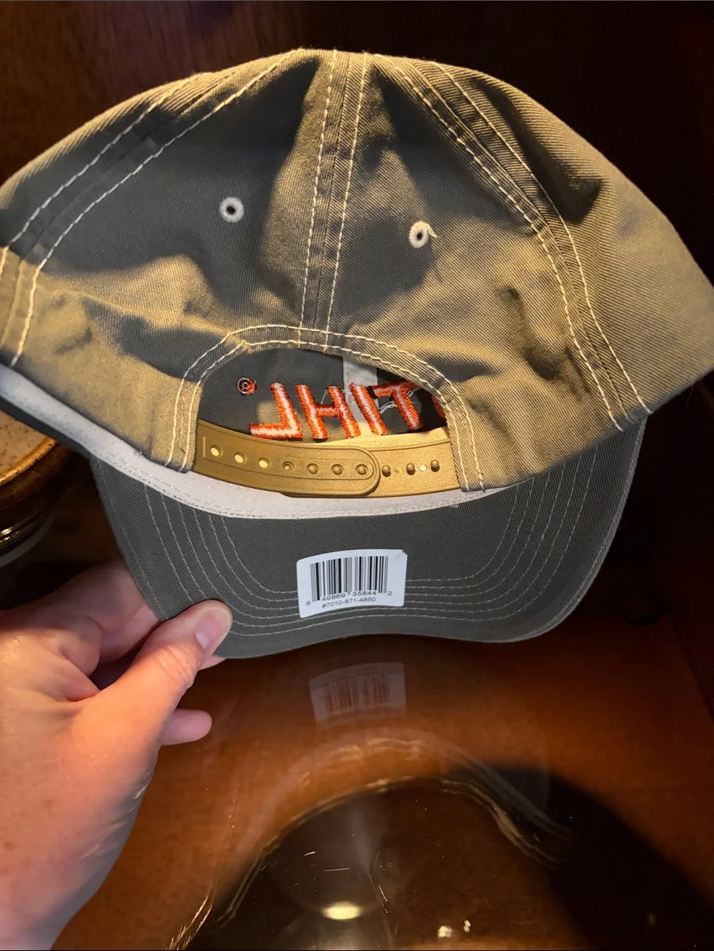 Stihl Embroidered Logo Cap in Olive Green with Orange Detail NWT